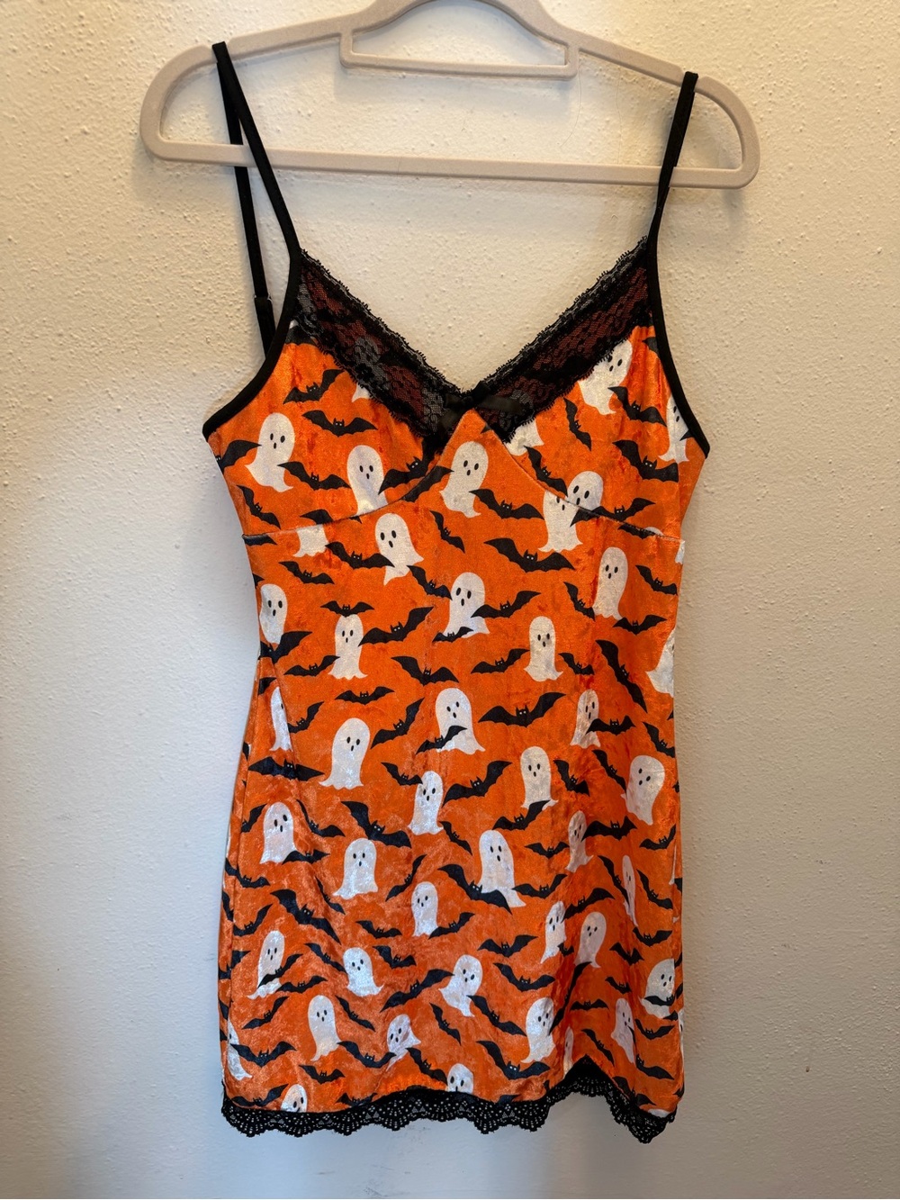 SHEIN Orange Ghosts Camisole Slip Dress Size Small